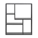 Черна стенна библиотека от декор от ясен 75x91 cm Seaford – Actona