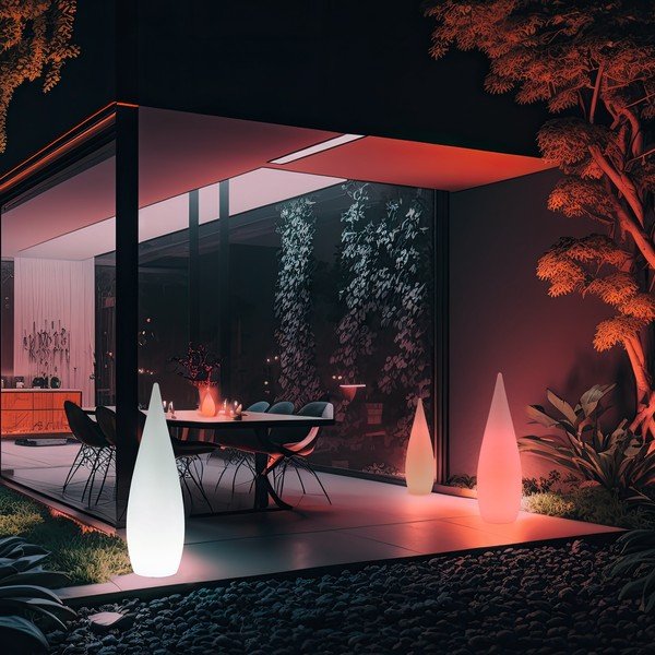 Външно осветително тяло с дистанционно управление ø 37 cm Palmas – Reality-image-1