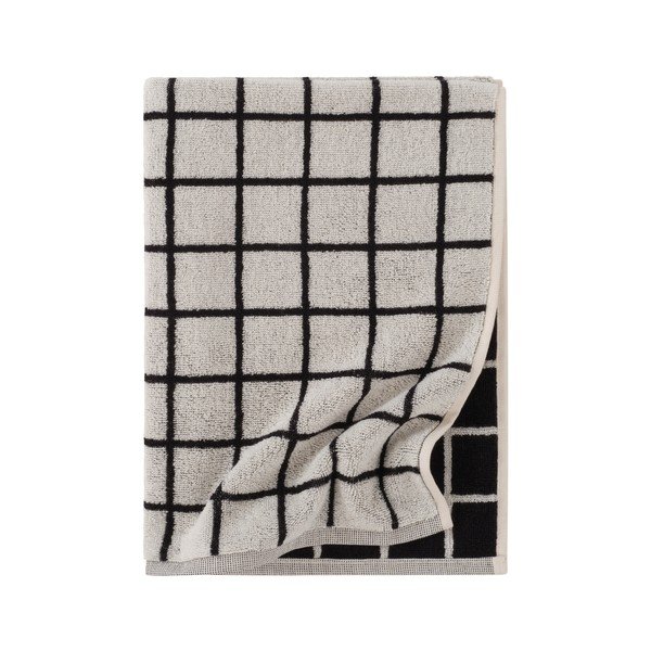 Черна/бежова памучна кърпа 50x70 cm Grid – Jotex