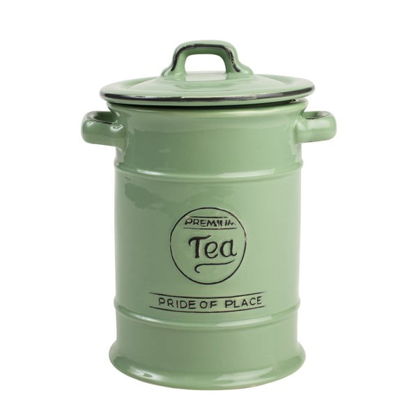 Зелена керамична кутия за чай Pride Of Place Pride of Place - T&G Woodware