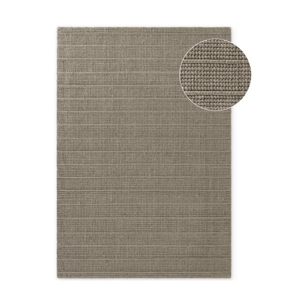 Сив ръчно изработен вълнен килим 80x150 cm Camden Parker – Ted Baker