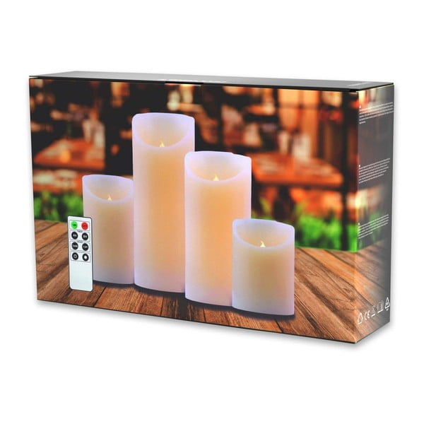 Комплект от 4 свещи с дистанционно управление Subtle Light - DecoKing