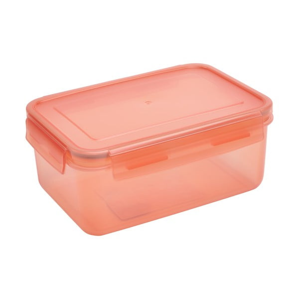 Оранжев контейнер за храна с капак Clip And Close Rectangular Coral, 2 л Clip & Close - Addis