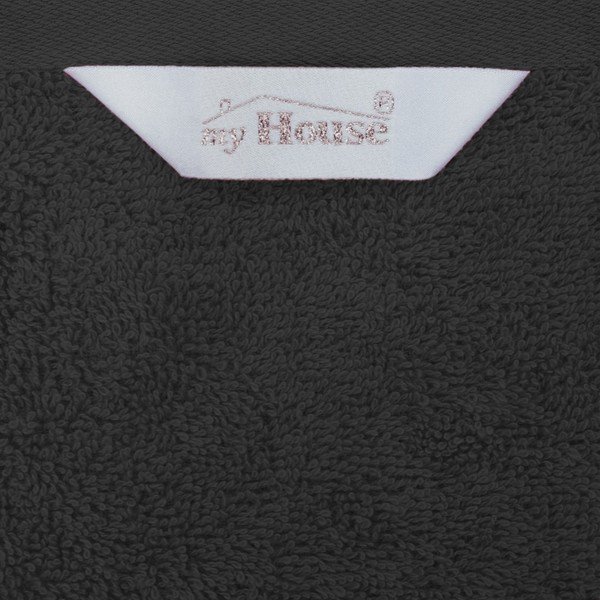 Черна памучна кърпа 100x50 cm Darwin - My House-image-1