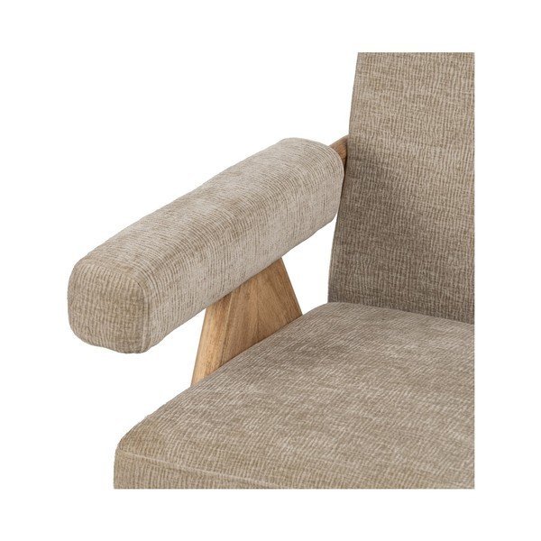 Бежово шенилово кресло Rest – Ixia-image-4