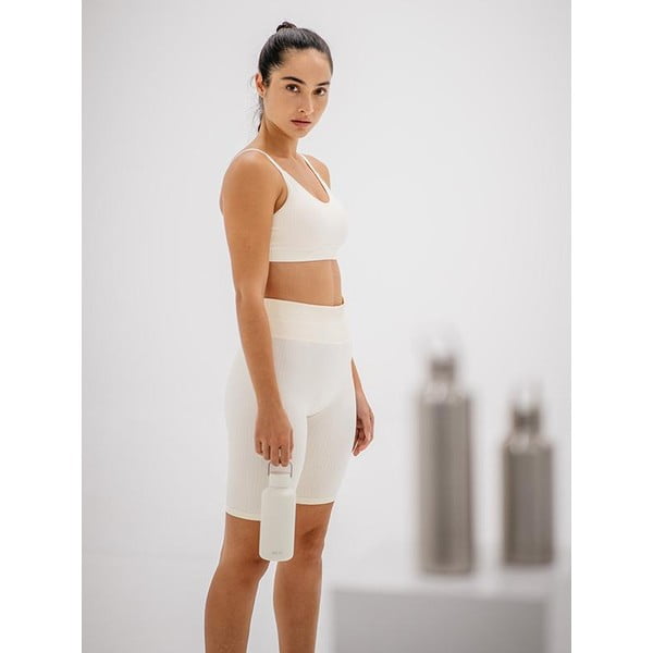 Бяла бутилка за пътуване от неръждаема стомана 1 л Timeless - Equa-image-4