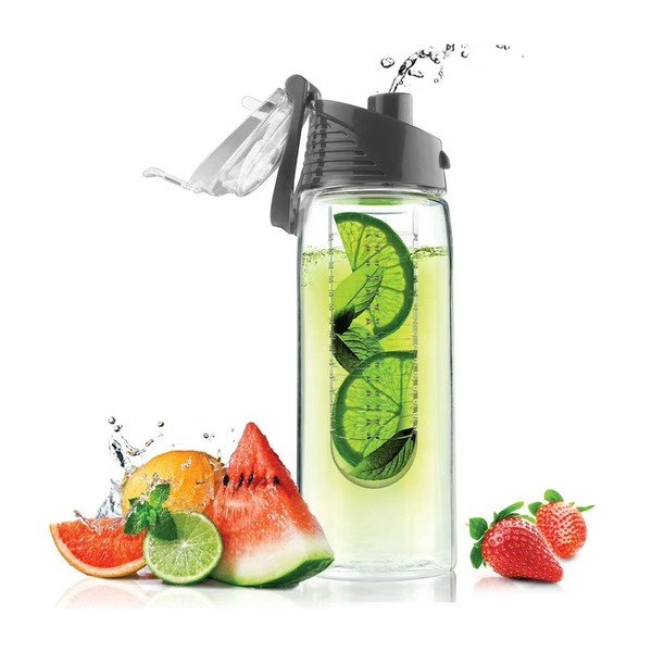 Сива бутилка Flavour It 2 Go, 600 ml Flavour It 2 Go - Asobu-image-2