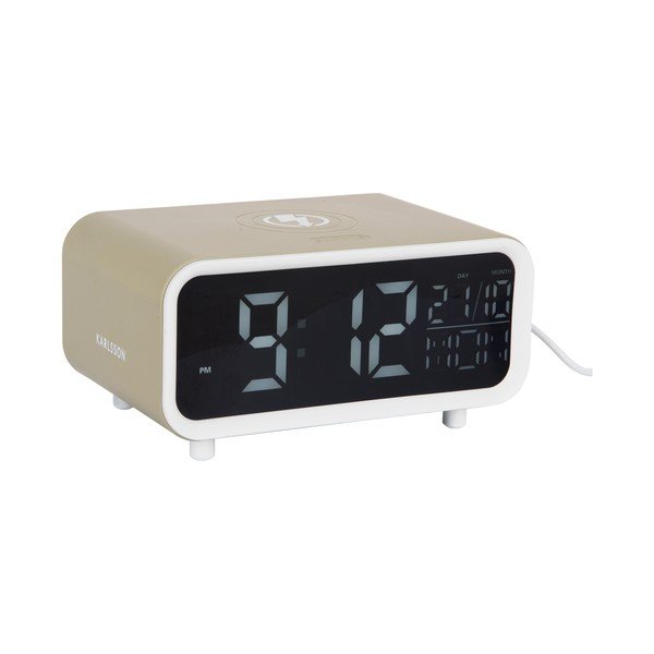 Дигитална аларма с безжично зарядно Chunky LED – Karlsson