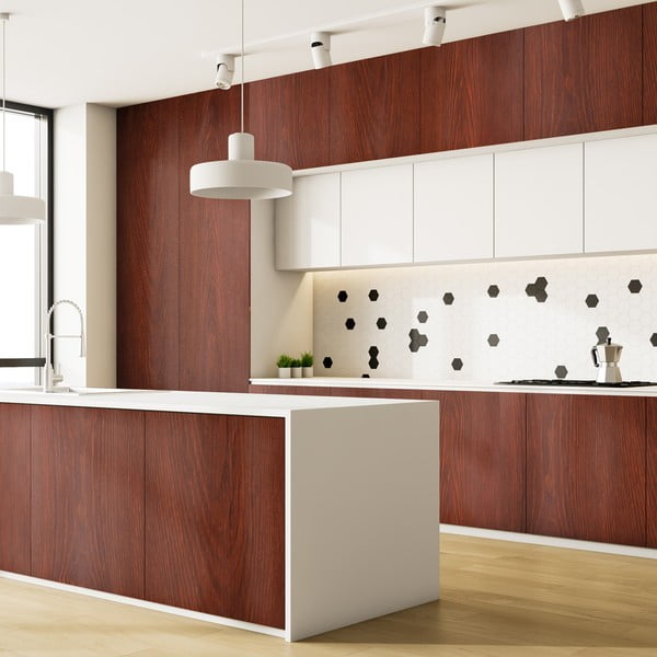 Стикер за мебели 200x60 cm Dark Walnut Wood - Ambiance-image-3