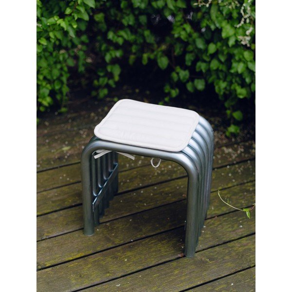 Градински стол метален в сребрист цвят Nokk – noo.ma-image-3