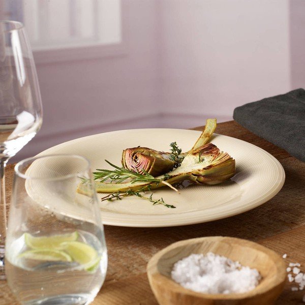 Бяла и бежова порцеланова чиния Villeroy & Boch , ø 28,5 cm Like Color Loop - like | Villeroy & Boch-image-1