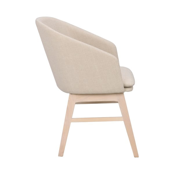 Бежови тапицирани трапезни столове в комплект 2 бр. Windham – Rowico-image-4