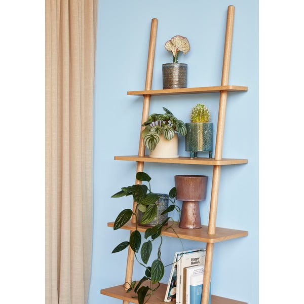 Комплект от 2 лилаво-кафяви керамични саксии - Hübsch-image-1