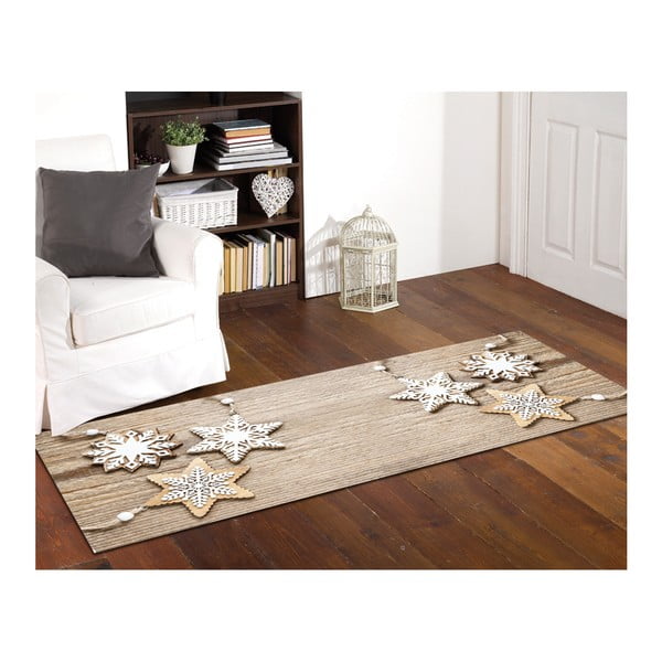 Изключително издръжлив килим Webtappeti Natale Sweet Snowflakes, 60 x 110 cm - Floorita