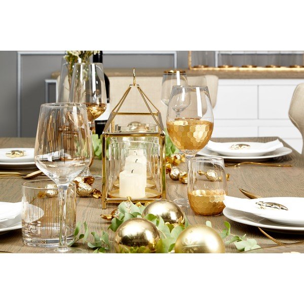 Комплект от 4 чаши със златни детайли Astrid, 240 ml - Premier Housewares-image-1