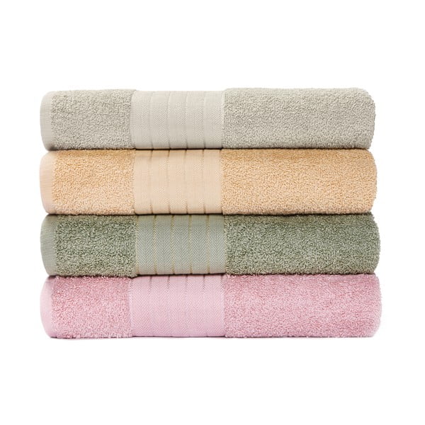 Комплект от 4 памучни кърпи за баня, 70 x 140 cm Portofino - Bonami Selection