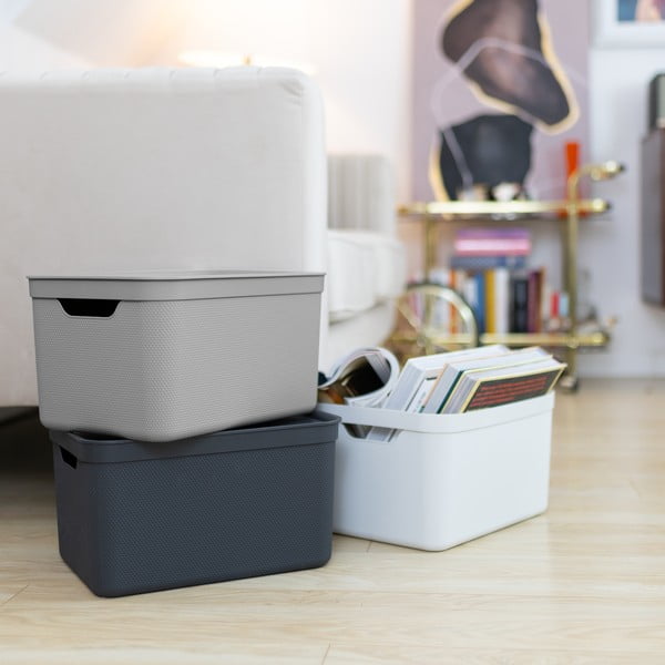 Пластмасова кутия за съхранение с капак Deco - Rotho-image-4