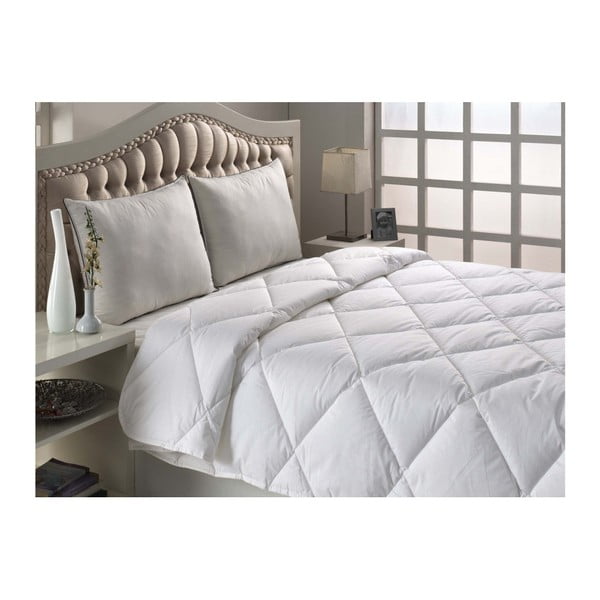 Бяло одеяло, единичен размер, 155 x 200 cm - Marvella