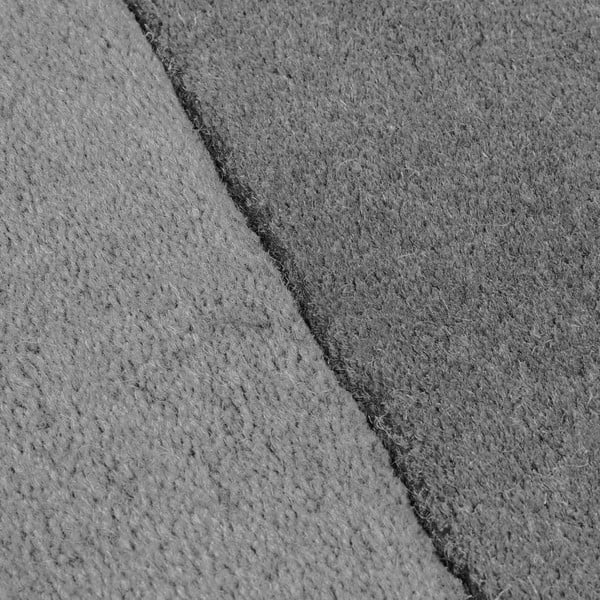 Черно-сив ръчно изработен вълнен килим 120x180 cm Lozenge Monochrome – Flair Rugs-image-4