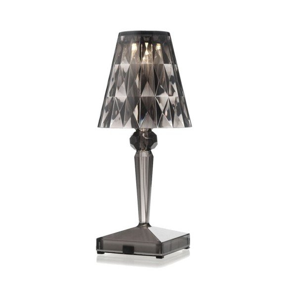 Černá transparentní stolní lampa Kartell Battery