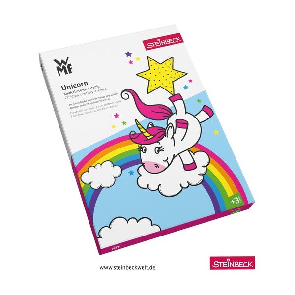 Комплект от 4 детски прибори за хранене от неръждаема стомана Unicorn - WMF-image-2