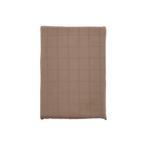 Кафяво единично  спално бельо от дамаск 140x200 cm Clear – Södahl-image-2