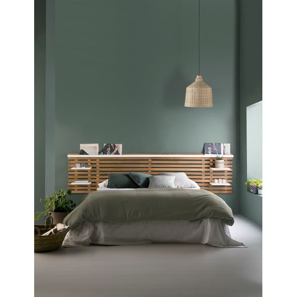 Табла за глава от бял/естествен бор 240x62 cm Nidra - Marckeric-image-1