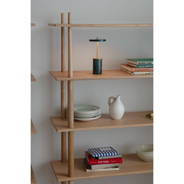 Зелена мраморна LED затъмняваща се настолна лампа с метален абажур (височина 25,5 cm) Asteria Move Mini – UMAGE-image-1