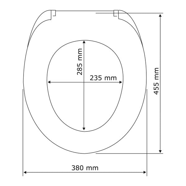 Лесно затваряща се тоалетна седалка Pop Art, 45 x 37,5 cm - Wenko-image-3