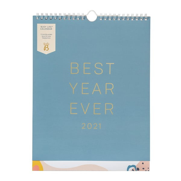 Стенен календар в синьо , 13 страници - Busy B