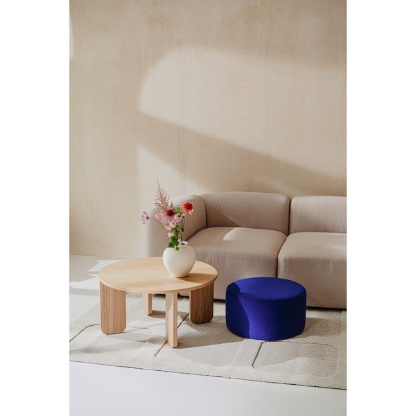 Синя вълнена табуретка Folk – noo.ma-image-4