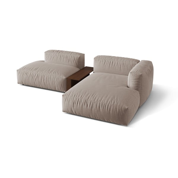 Бежов модулен ъглов диван (десен ъгъл) Martina – Micadoni Home-image-2