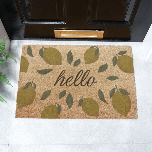 Изтривалка от кокосови влакна 40x60 cm Hello Lemons – Artsy Doormats-image-2