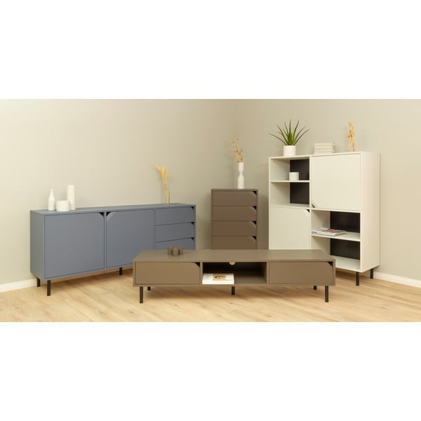 Тъмносин нисък скрин 177x77 cm Corner - Tenzo-image-1