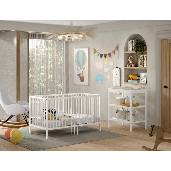 Комплект детски мебели от масивен бук 2 бр. Dino – Vipack-image-1