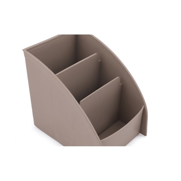 Бежов пластмасов органайзер за баня за козметика – Hermia-image-3