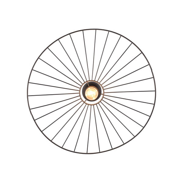 Матово черно таванно осветително тяло ø 60 cm Chapeau - Reality-image-3