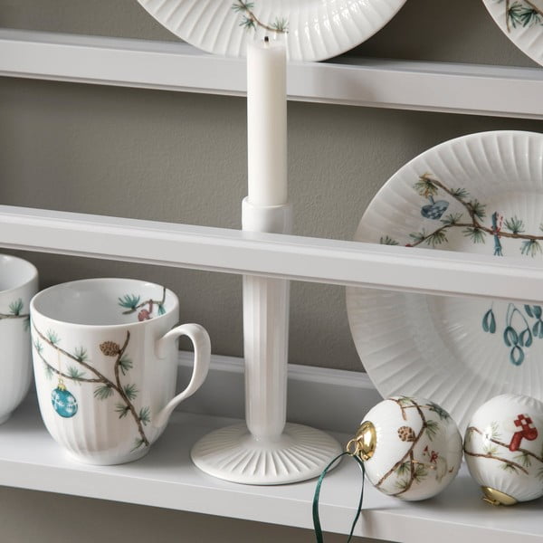 Свещник от бял фаянс Hammershoi, височина 12 cm Hammershøi - Kähler Design-image-2