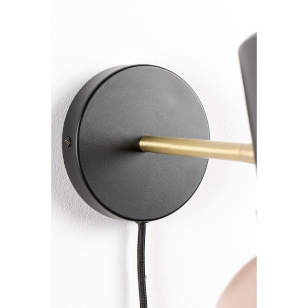 Сиво-розова стенна лампа Charlie - Zuiver-image-1