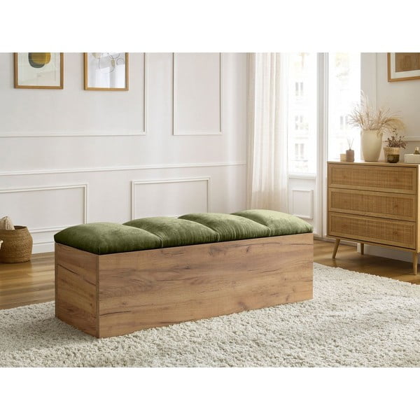 Зелена и естествена пейка Kumo – Bobochic Paris-image-1