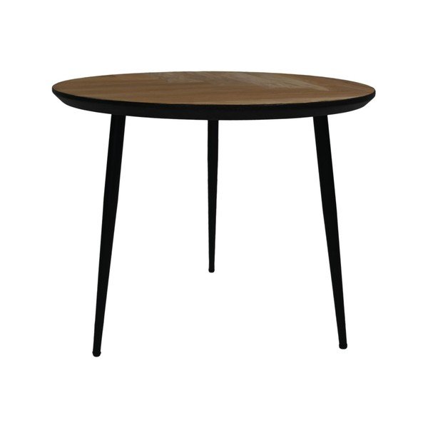 Кръгла маса за кафе от черен дъб ø 60 cm Fishbone - HSM collection-image-2