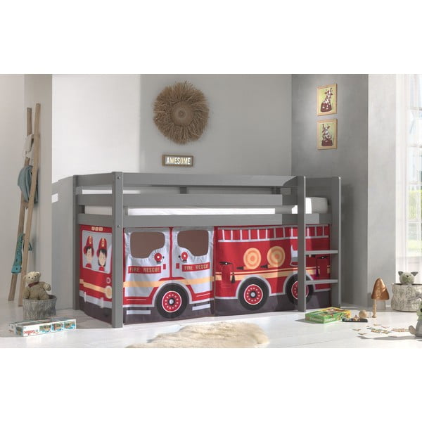 Детска завеса за легло 4 бр. 195x75 cm Fire Truck – Vipack-image-1