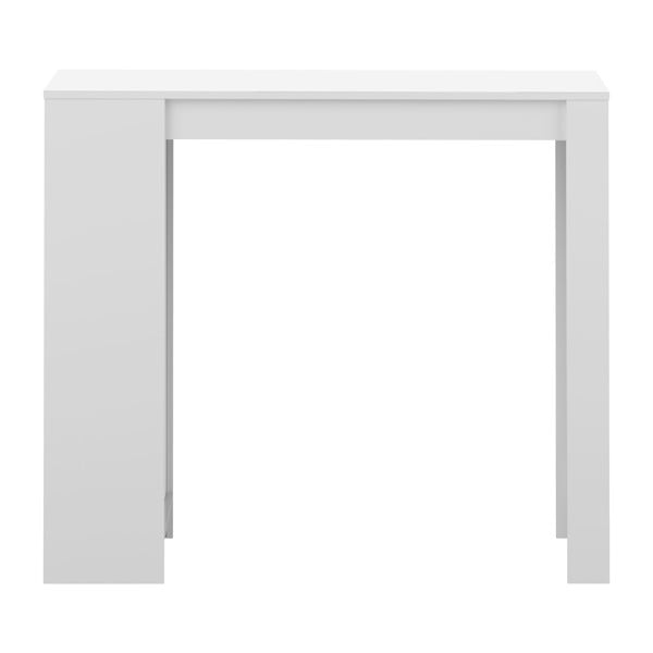 Bílý barový stůl s bílou deskou TemaHome Aravis-image-1