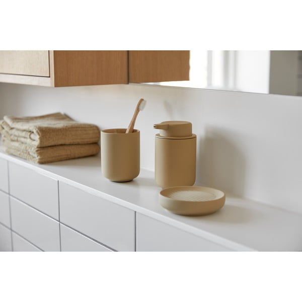 Бежова керамична чаша за четка за зъби Ume - Zone-image-3