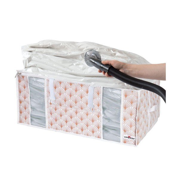 Розова вакуумна кутия за съхранение на дрехи Signature 3D Vacuum Bag, 210 л Blush - Compactor-image-1