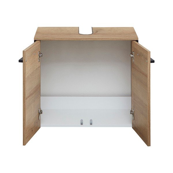 Стенен шкаф за мивка от декор от дъб  в естествен цвят 53x60 cm Quickset 395 – Pelipal-image-3