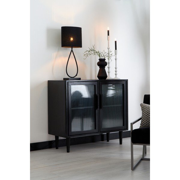 Матово черна метална основа за настолна лампа 51 cm Tamsu – Light & Living-image-1