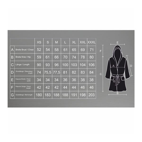 Тъмно сив унисекс халат от микрофибър, размер M Robby - DecoKing-image-3
