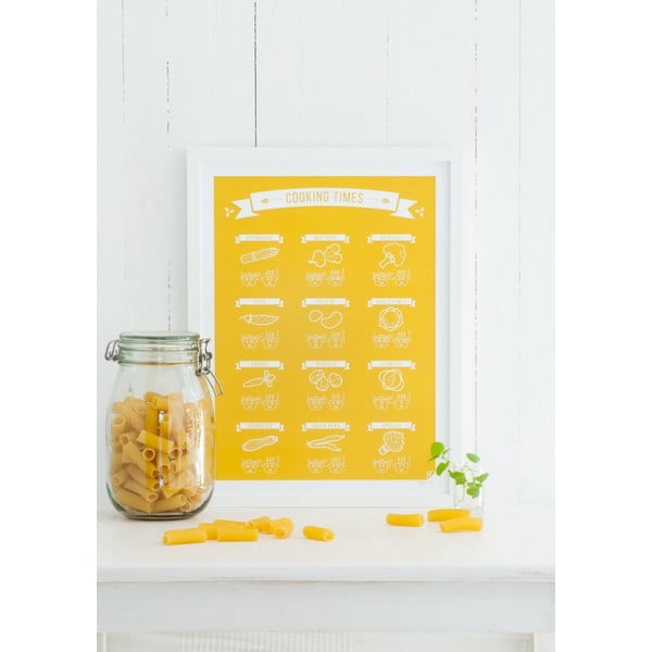 Plakát Follygraph Cooking Times Yellow, 50x70 cm