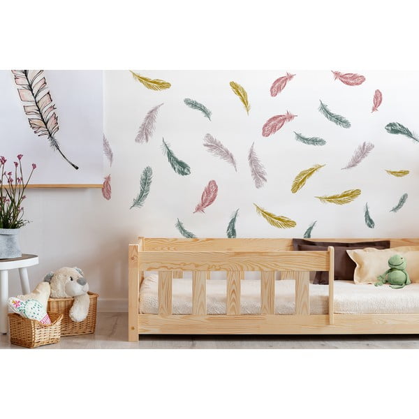 Детско легло от масивен бор в естествен цвят 90x140 cm Mila CP – Adeko-image-3